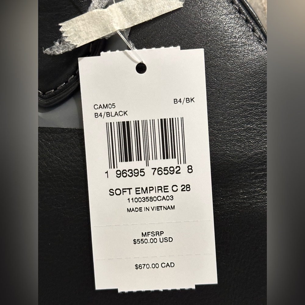 Coach Soft Empire Carryall Bag 28 (BLACK) - Picture 14 of 16